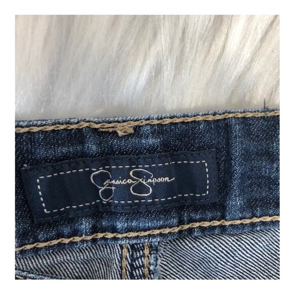 Jessica Simpson Button Fly 'Vintage Highwaisted Short' Denim Jean Shorts size 27 - Picture 10 of 12